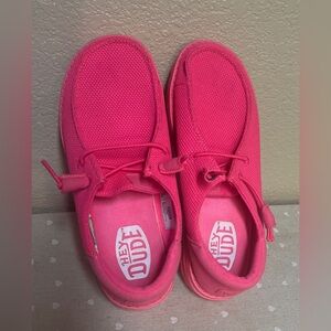 Hey Dude Women’s Bright Pink Shoes